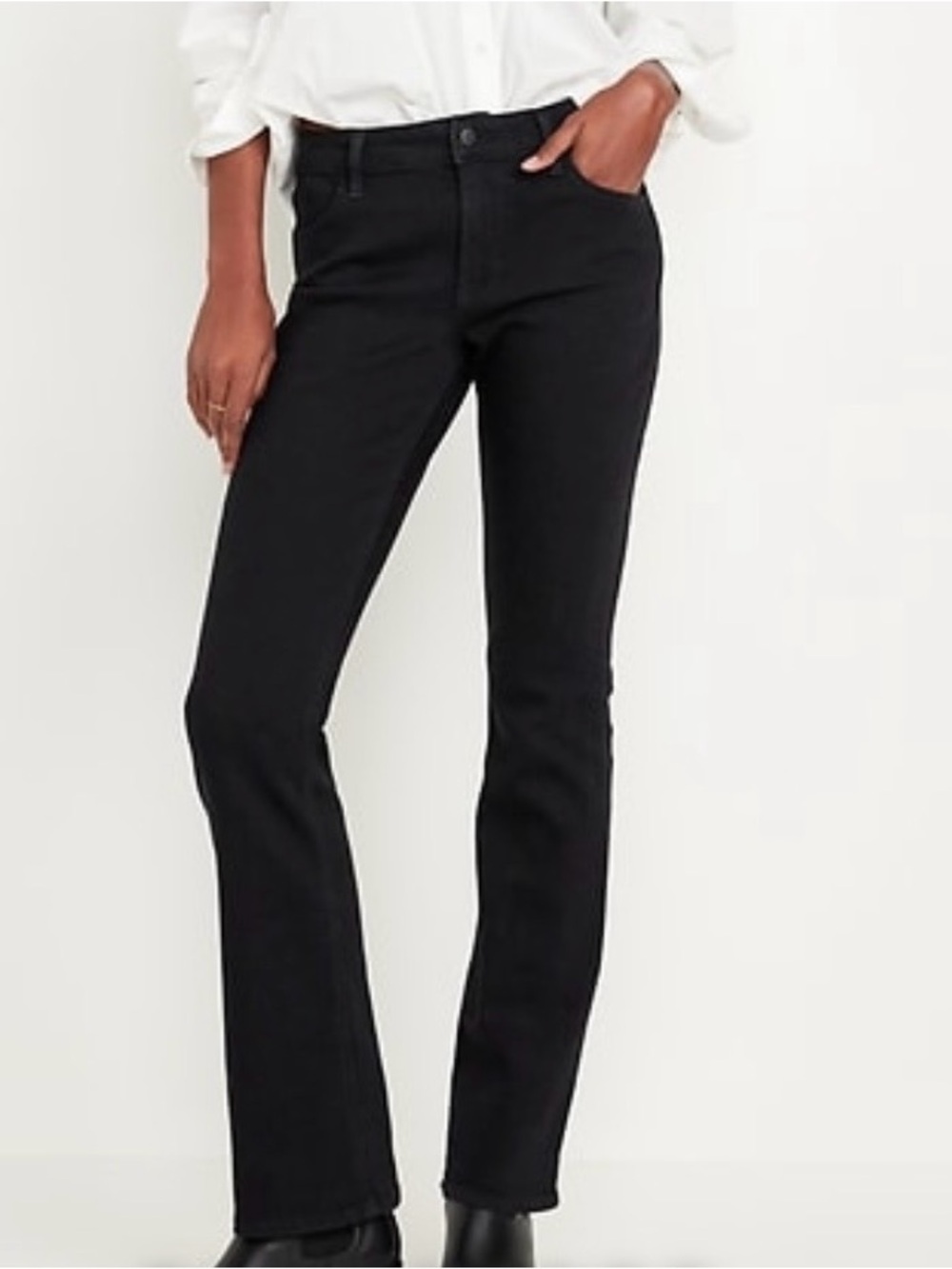Old Navy Wow Black Bootcut Jeans - Mid-Rise 4 - Picture 2 of 4